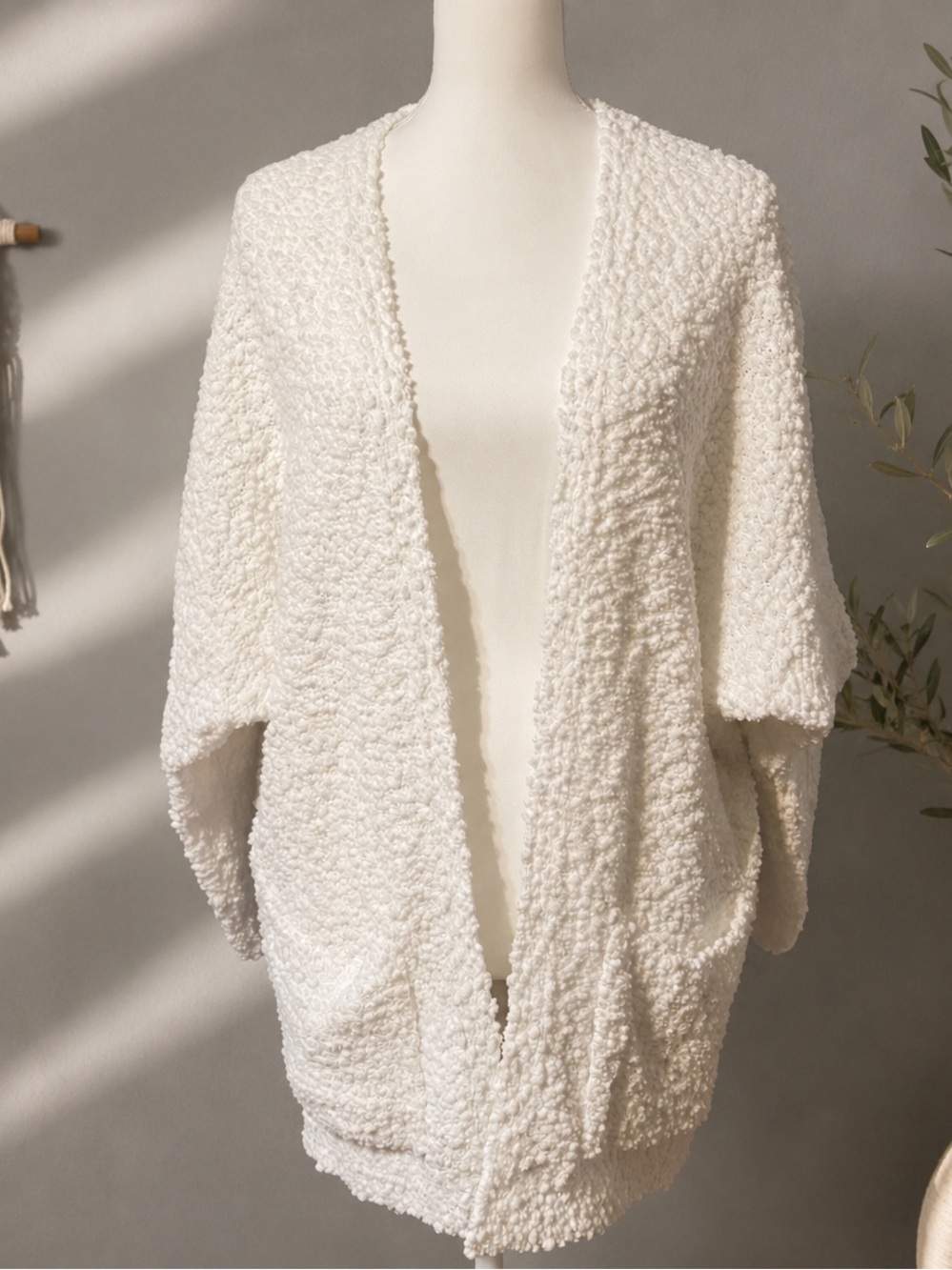 Elegant White Women's Cardigan